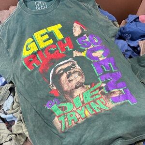 New women's band tee T-shirt 50 cent in da club mixed sizes graphic short sleeve